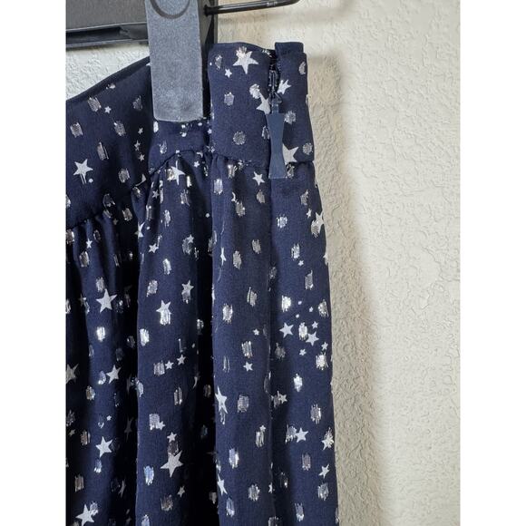 Kate Spade Skirt 6 Blue Stars Flowy - Picture 3 of 8